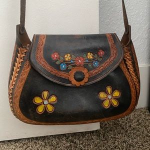 Mexican Crossbody Leather Purse